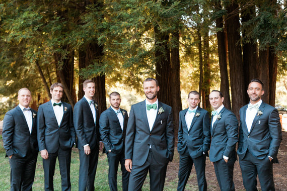 Outdoor groomsmen portrait