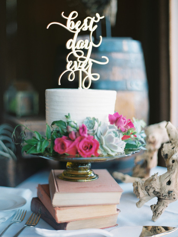 Laser cut cake topper