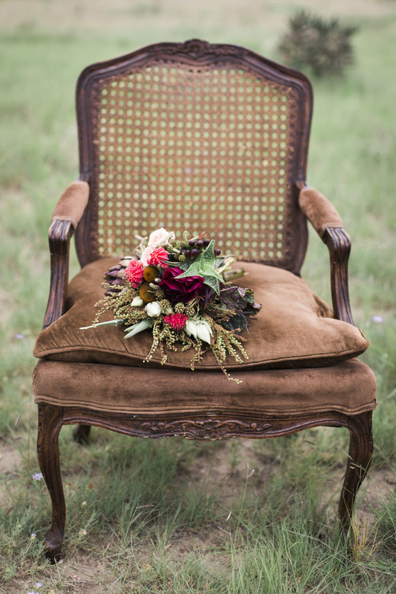 Bohemian bridal bouquet