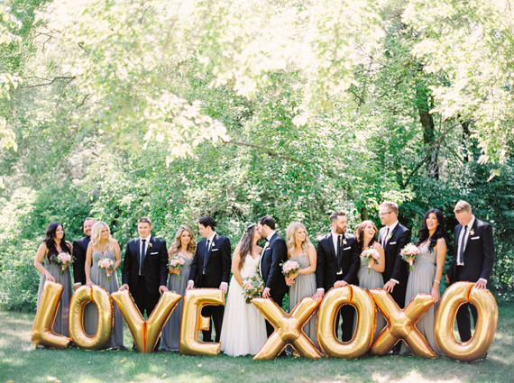 Wedding party portrait