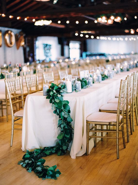 Reception tablescape