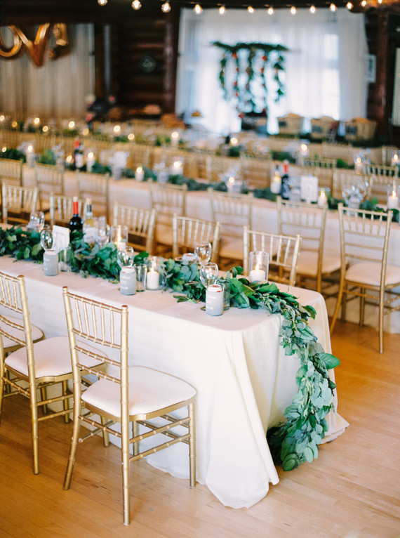 Reception tablescape