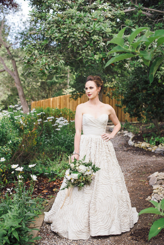 Outdoor bridal portrait