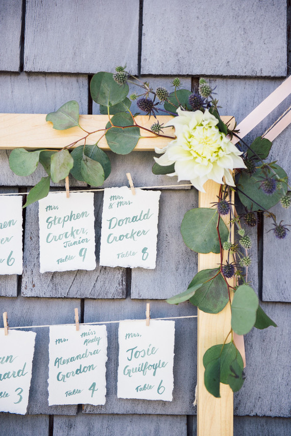 Escort card display Inspiration