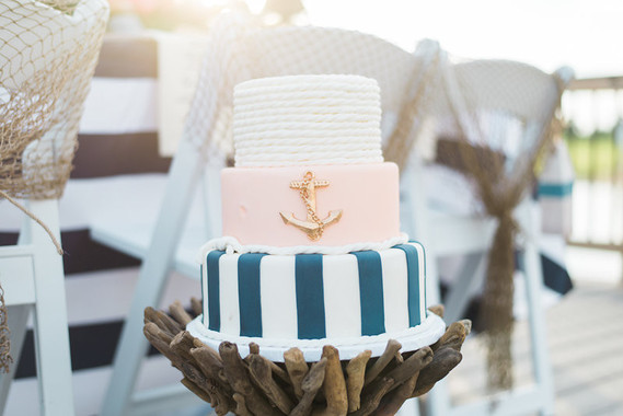 Nautical wedding cake