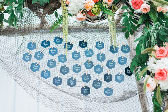 Nautical escort card display Inspiration