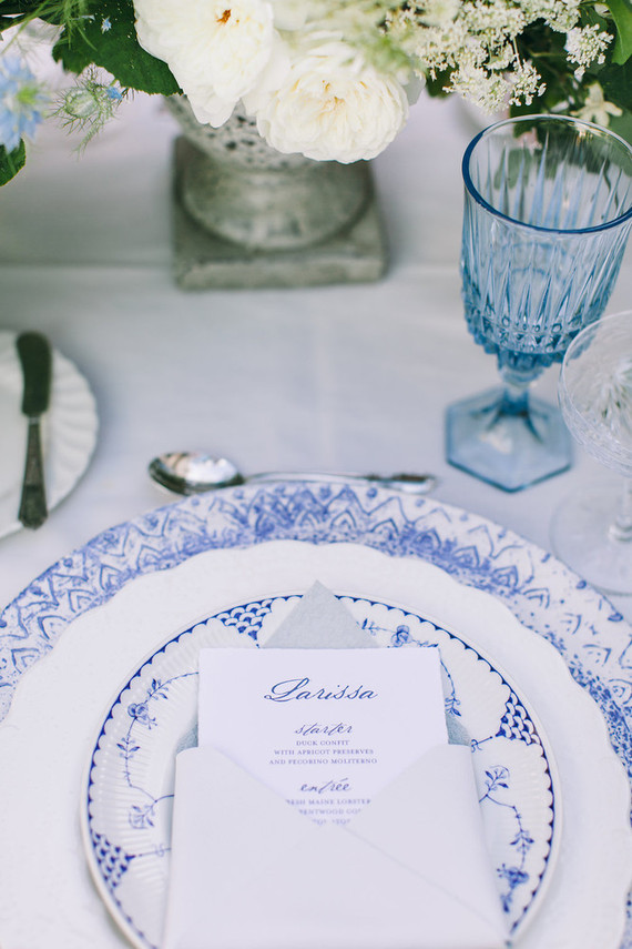 Vintage place setting
