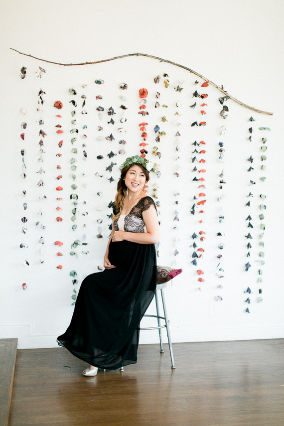 Floral maternity photos