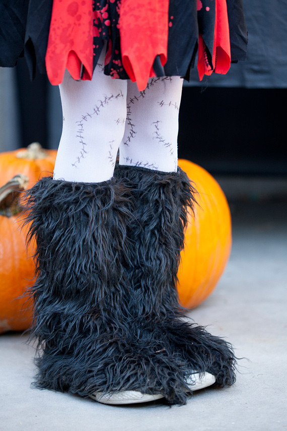 Furry boots costume