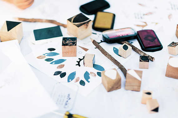 diy block printing for kids