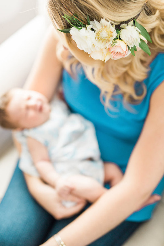 floral newborn photos