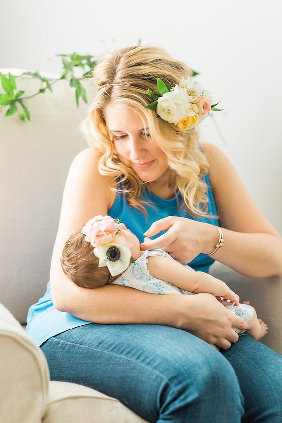 floral newborn photos