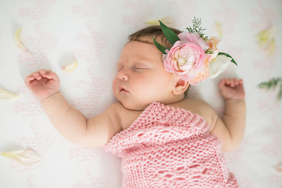 flower crown newborn photos
