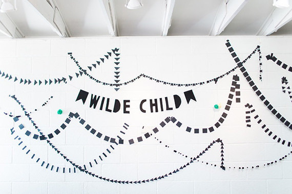 black and white baby shower