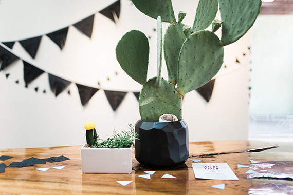 black and white baby shower