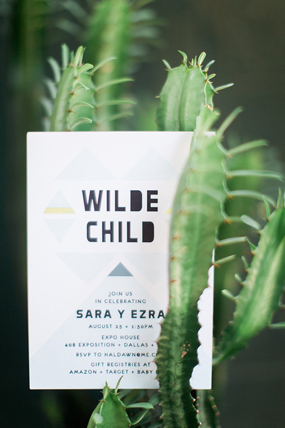 black and white baby shower