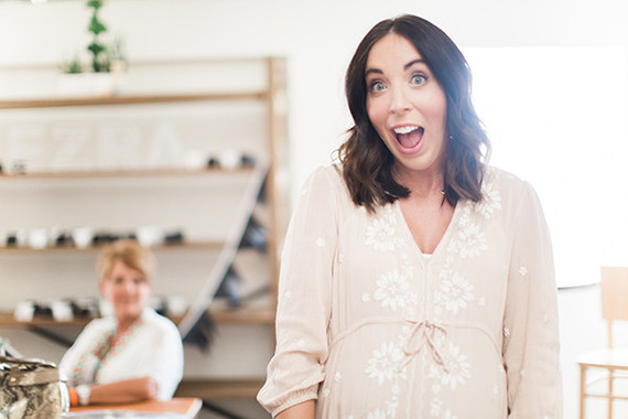 black and white baby shower