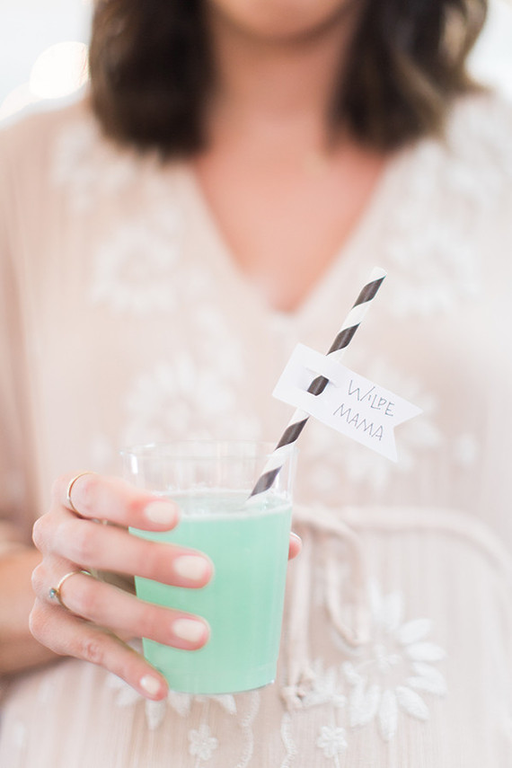 black and white baby shower