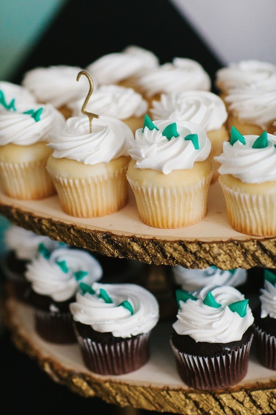 Modern dinosaur birthday party