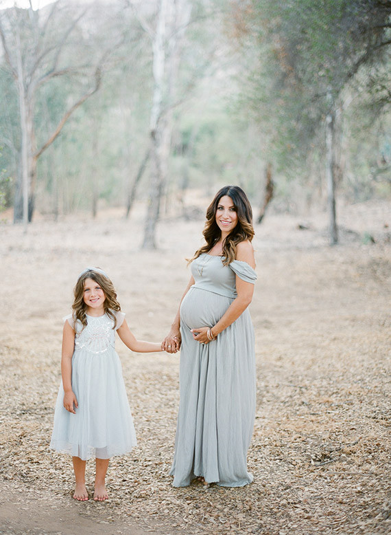 Family maternity photos in San Diego