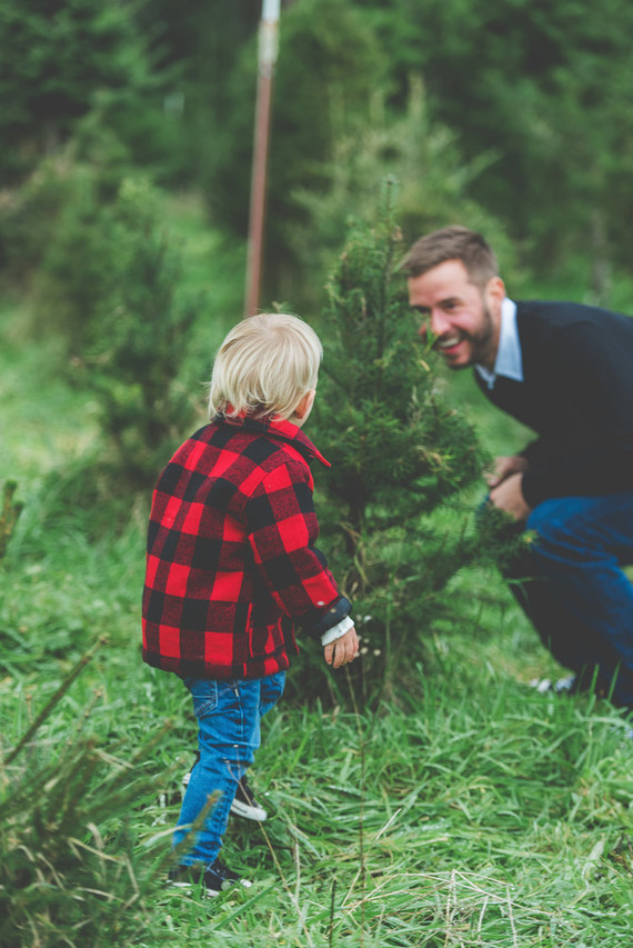 Christmas tree farm family photos
