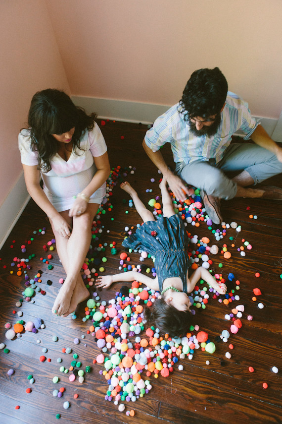 confetti family photos