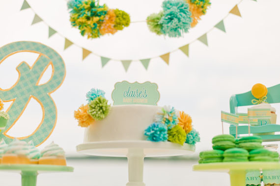 blue and yellow baby shower ideas