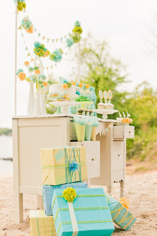 blue and yellow baby shower ideas