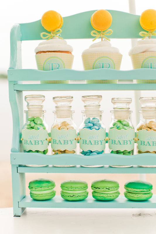 blue and yellow baby shower ideas