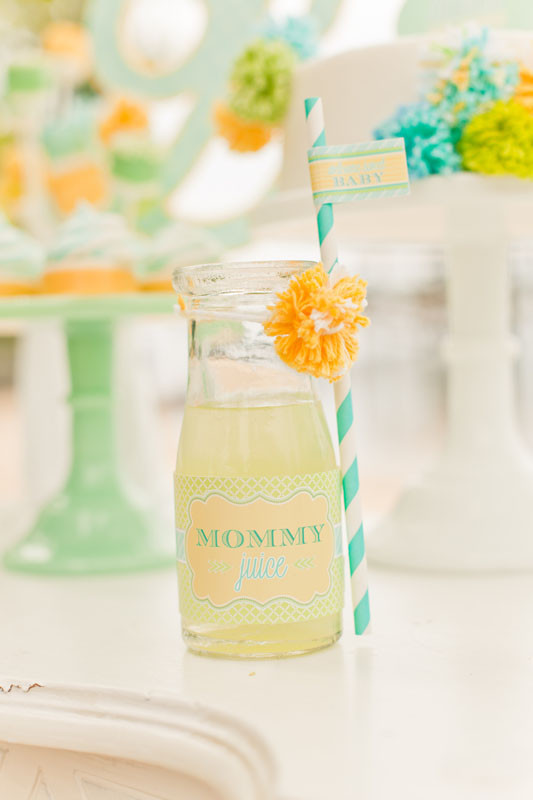blue and yellow baby shower ideas