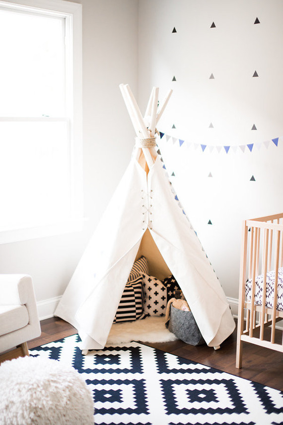 black and white boys nursery