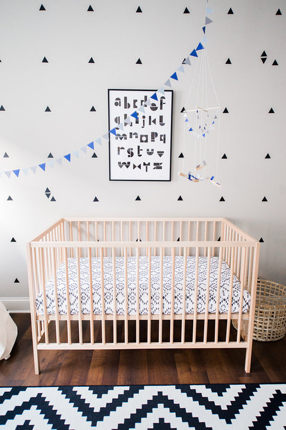 black and white boys nursery