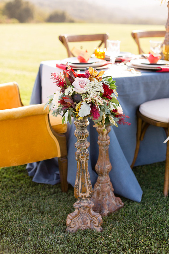 Fall wedding florals