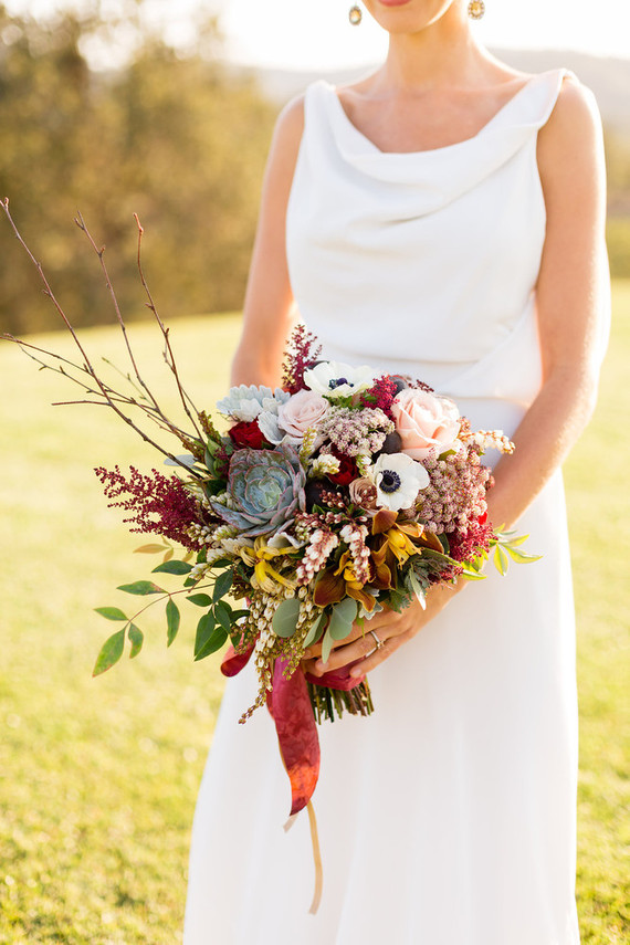 Fall bridal bouquet