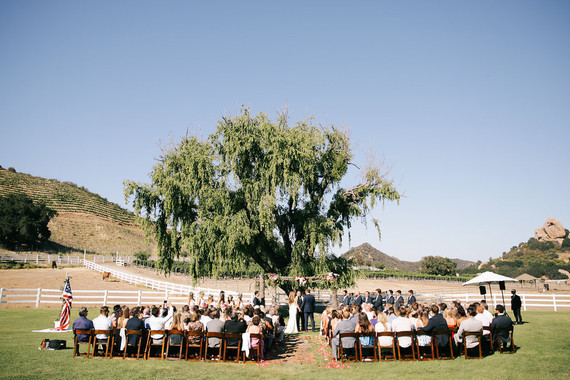 Saddle Rock Ranch wedding ceremony Inspiration