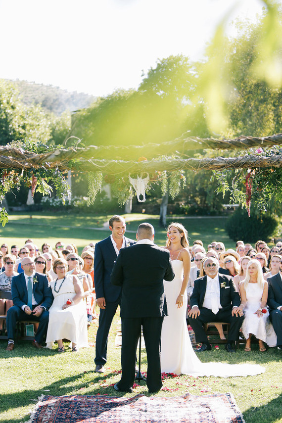 Saddle Rock Ranch wedding ceremony Inspiration
