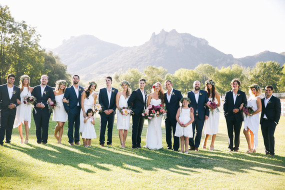 Wedding party portrait