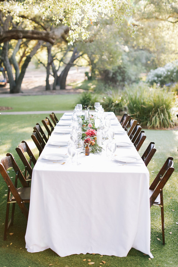Saddle Rock Ranch wedding tablescape