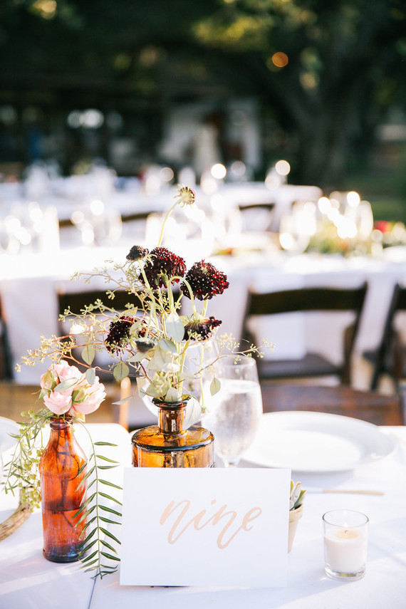 Calligraphy table numbers