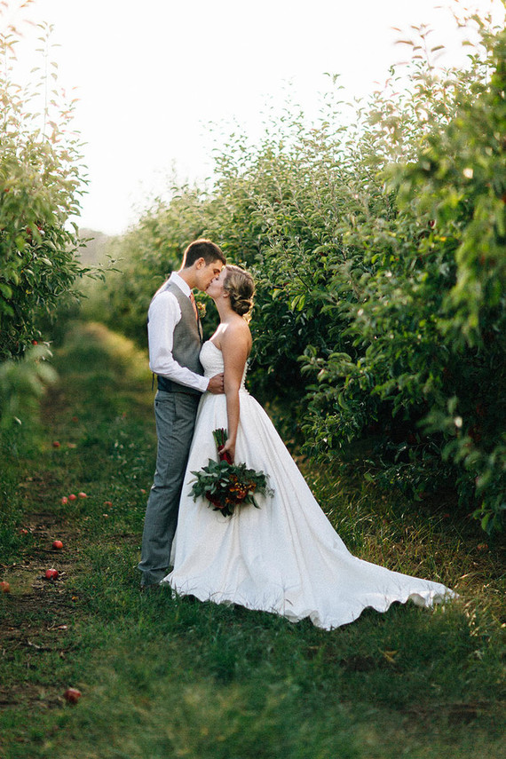 Fall wedding portrait