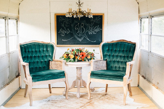 Wedding lounge area