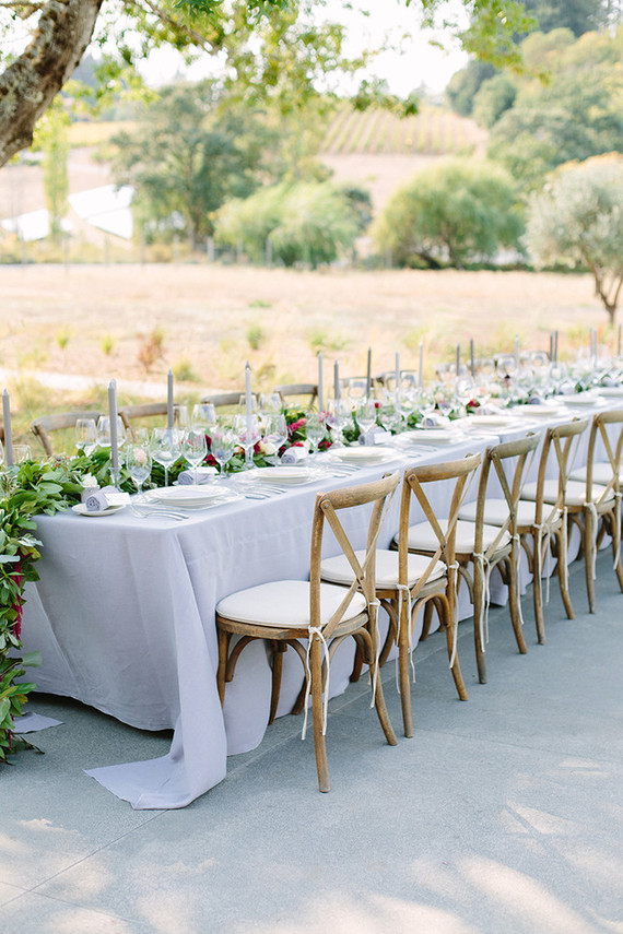 Harvest dinner party tablescape