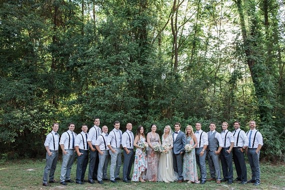 Wedding party portrait