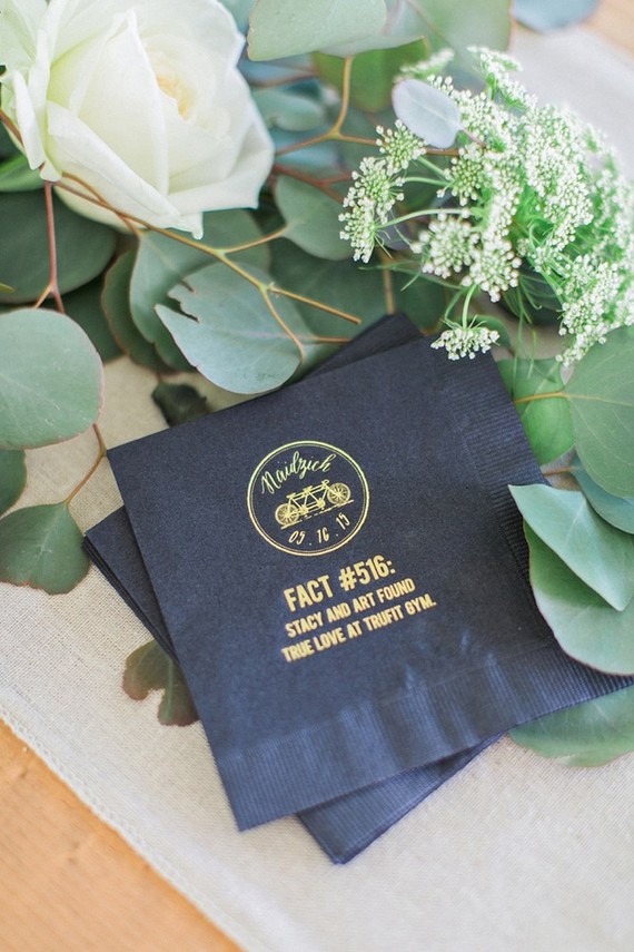 Monogrammed napkins