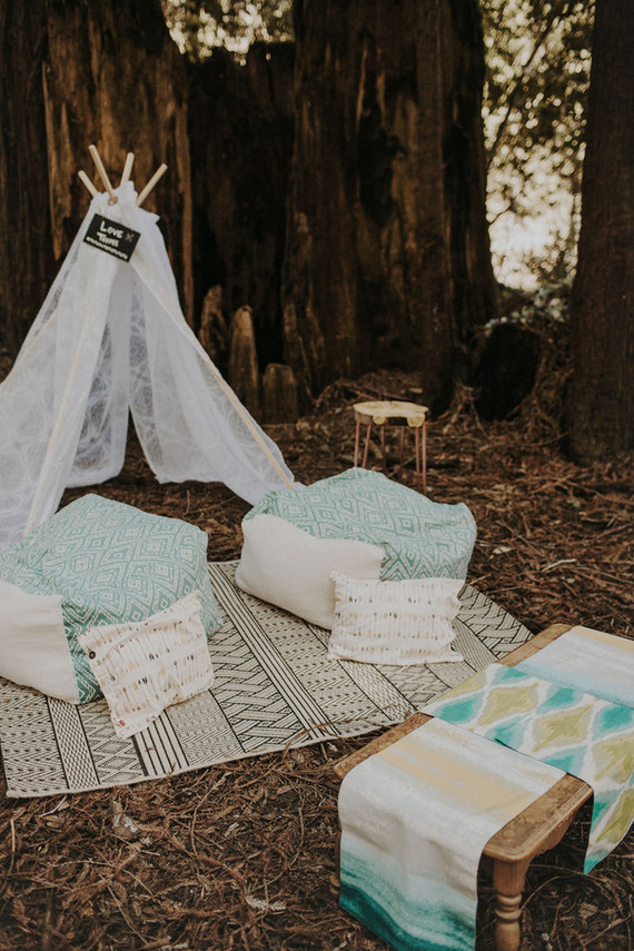Northern California camp wedding