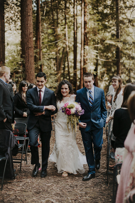 Outdoor wedding ceremony
