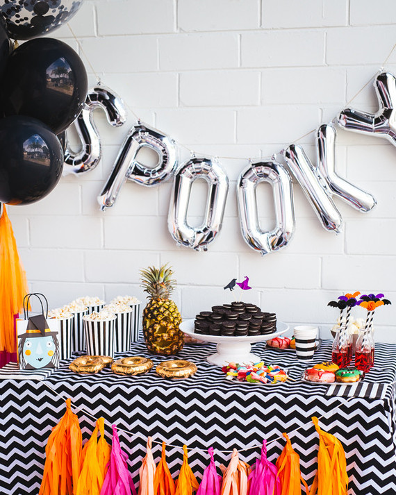 modern halloween party