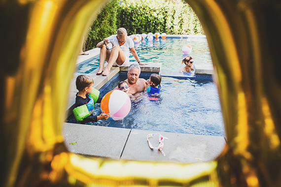 neon pool party for kids