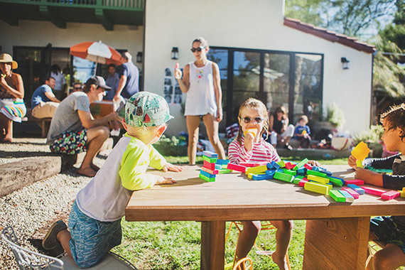 neon pool party for kids