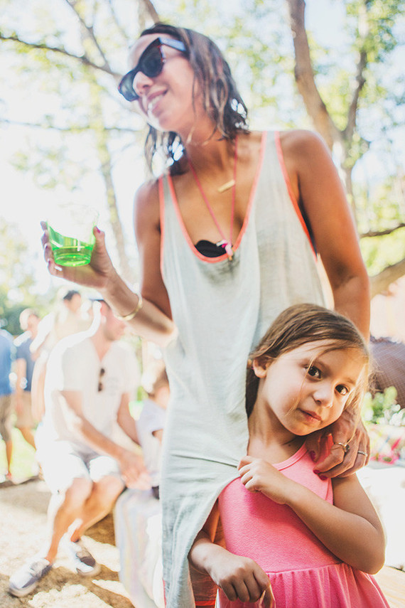 neon pool party for kids